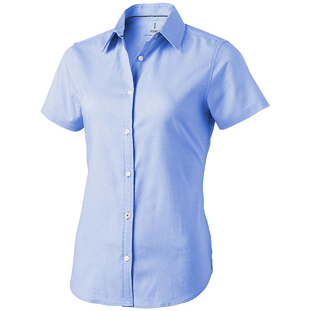 Manitoba short sleeve women's oxford shirt - baby blue