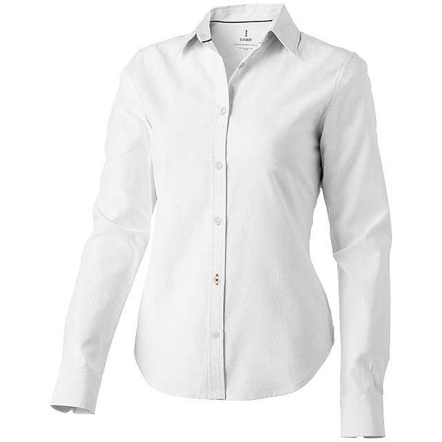 Vaillant long sleeve women's oxford shirt - white