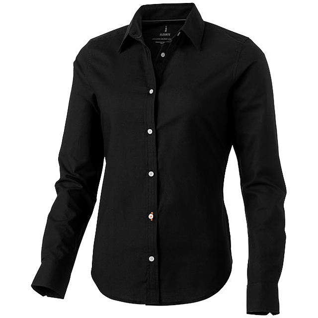 Vaillant long sleeve women's oxford shirt - black