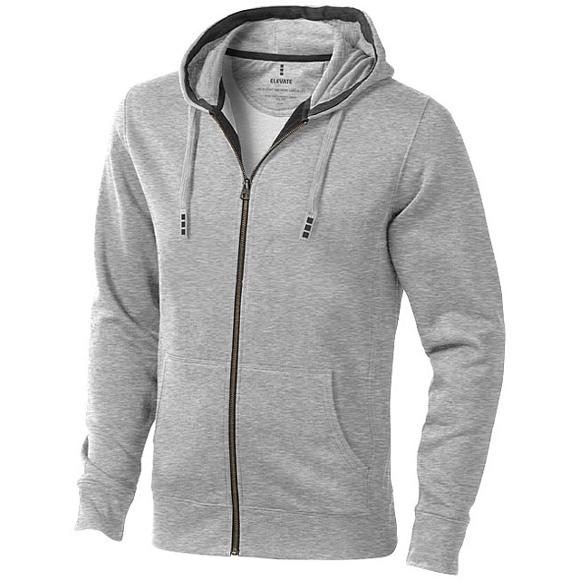 Arora men's full zip hoodie - grey