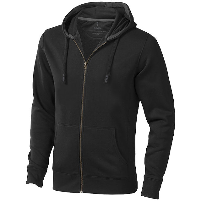 Arora men's full zip hoodie - black
