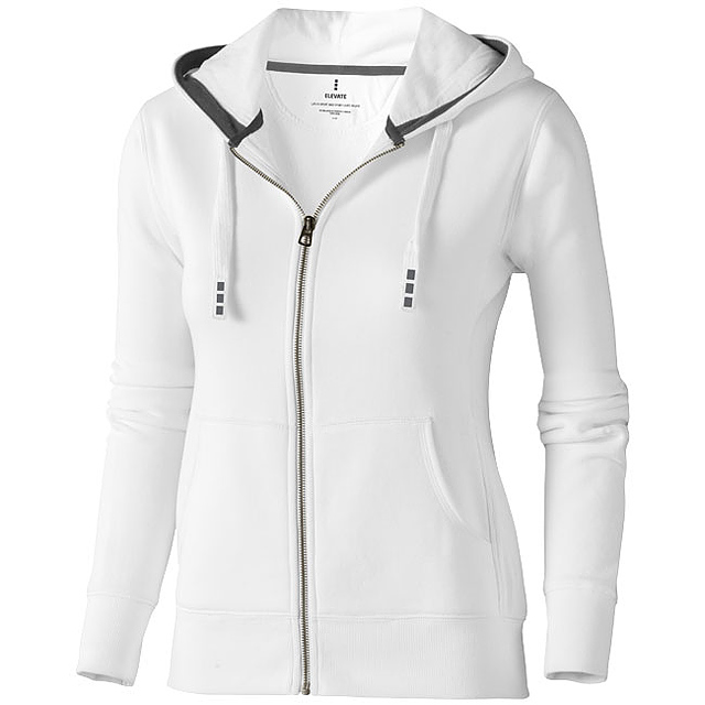 Arora Kapuzensweatjacke für Damen - Weiß 