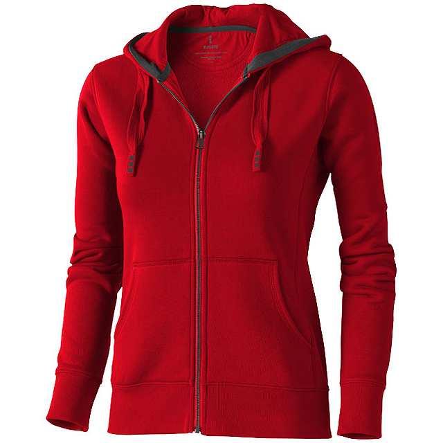 Arora women's full zip hoodie - red