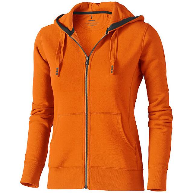 Arora Kapuzensweatjacke für Damen - Orange