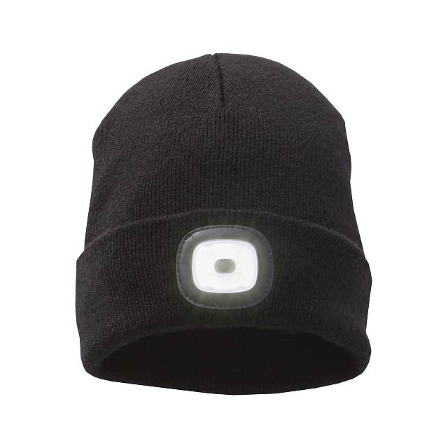 Mighty LED knit beanie - black