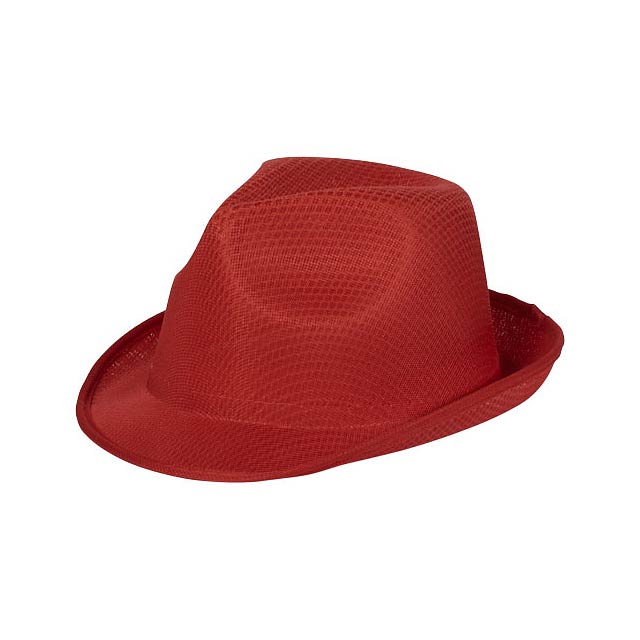 Trilby Hat - transparent red