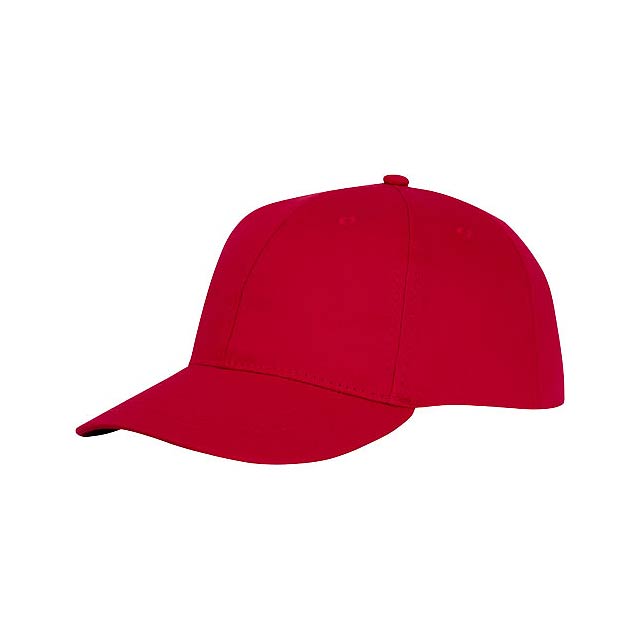 Ares 6panelová čepice - transparentní červená