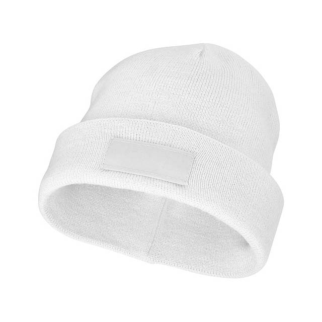 Boreas beanie with patch - white