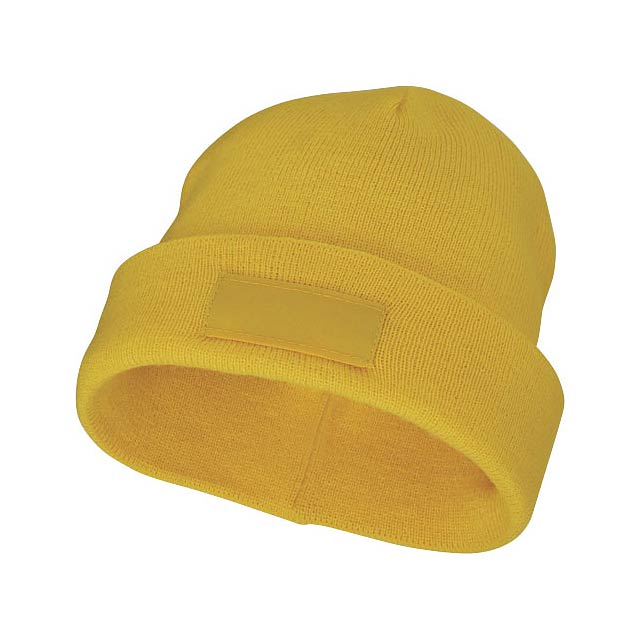 Čepice Boreas s políčkem na logo - žlutá