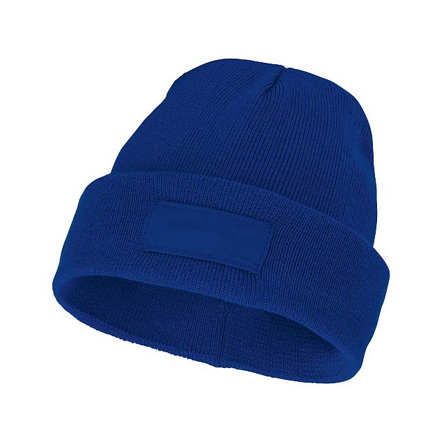 Čepice Boreas s políčkem na logo - modrá