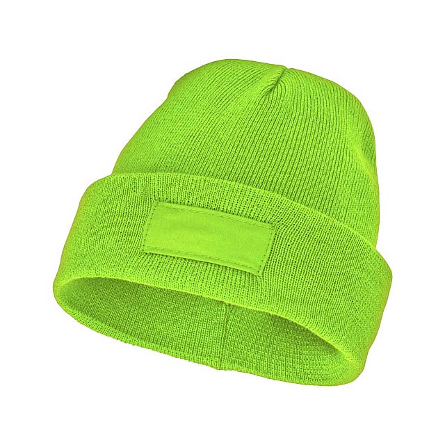 Boreas beanie with patch - lime