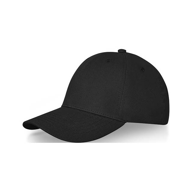 Davis 6 panel cap - black