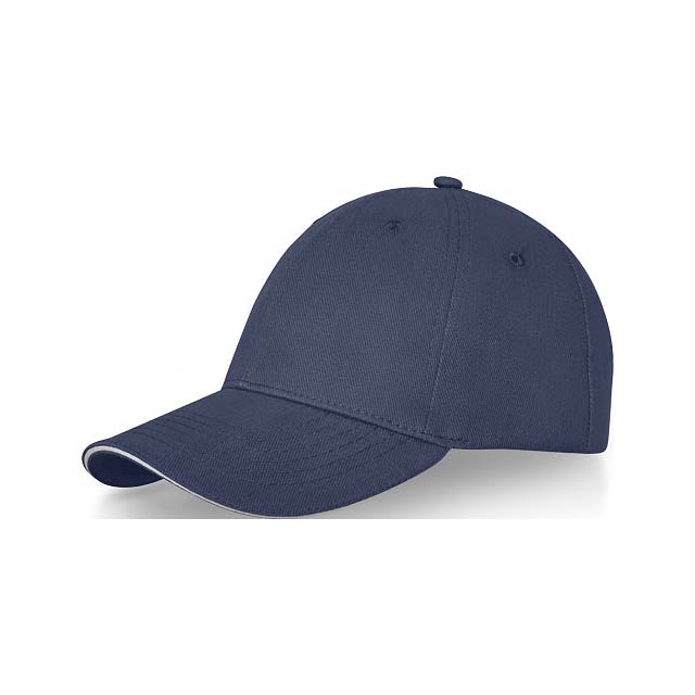 Darton 6 panel sandwich cap - blue