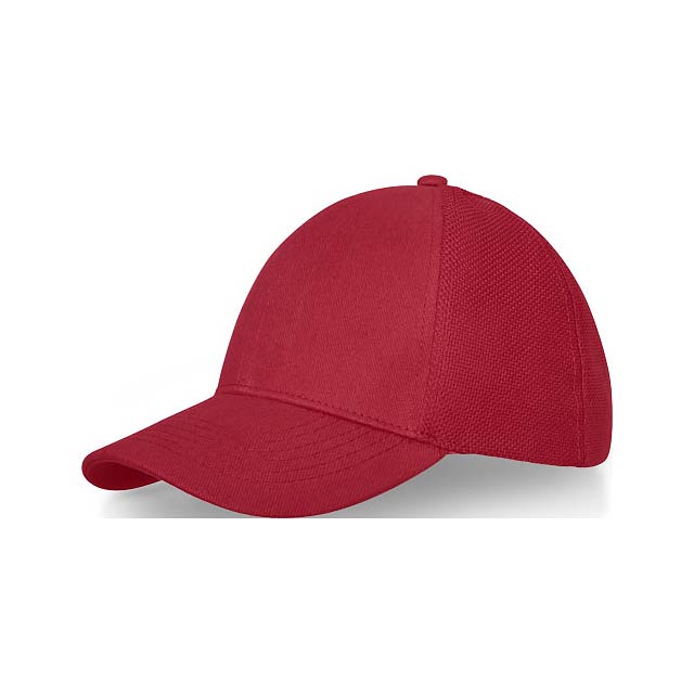 Drake 6 panel trucker cap - transparent red