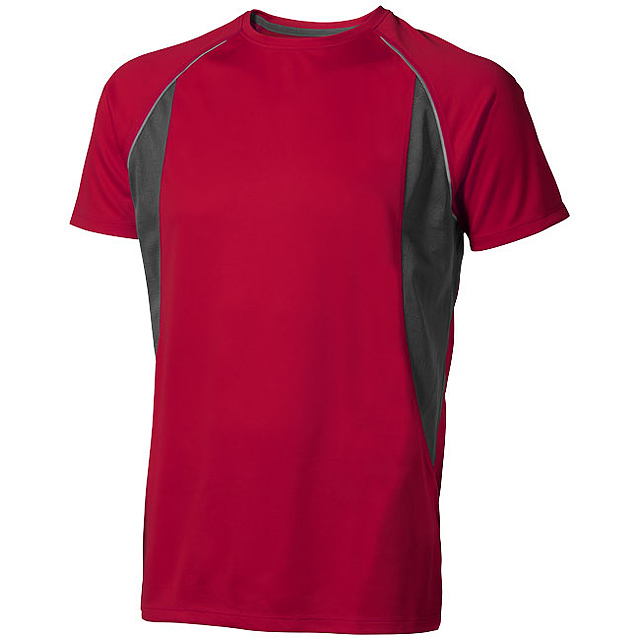 Quebec short sleeve men's cool fit t-shirt - red