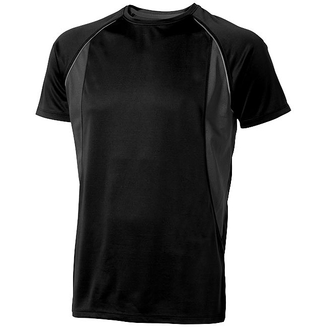 Quebec short sleeve men's cool fit t-shirt - black