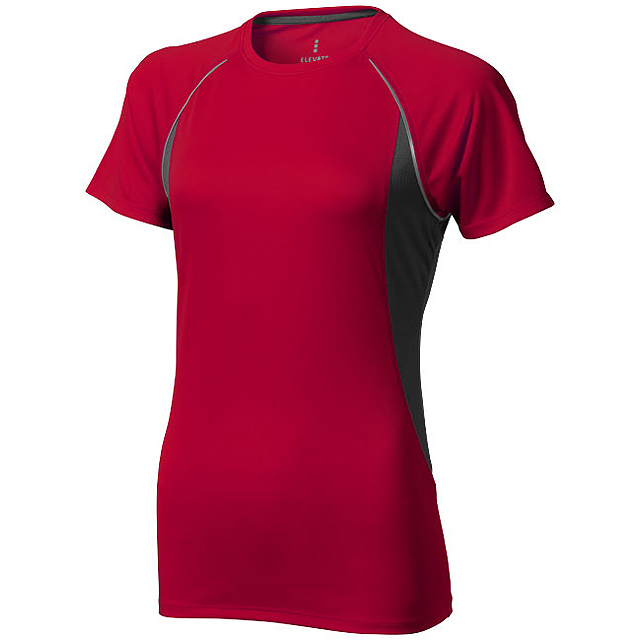 Quebec short sleeve women's cool fit t-shirt - red