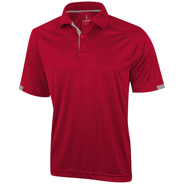 Kiso short sleeve men's cool fit polo - red