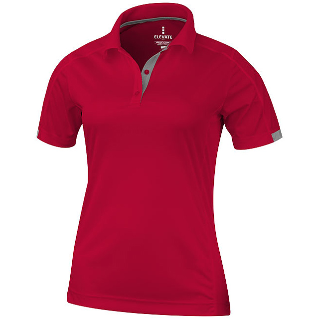 Kiso short sleeve women's cool fit polo - red