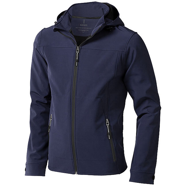 Langley men's softshell jacket - blue