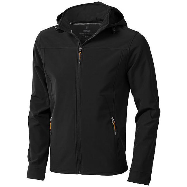 Langley men's softshell jacket - black