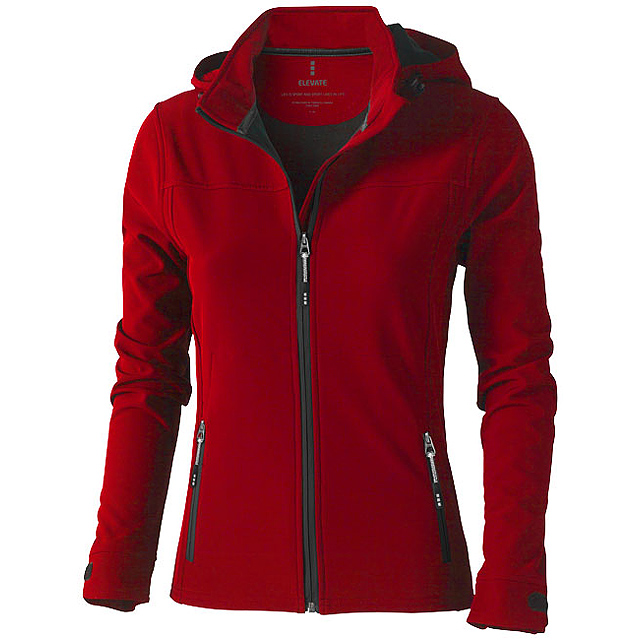 Langley women's softshell jacket - red
