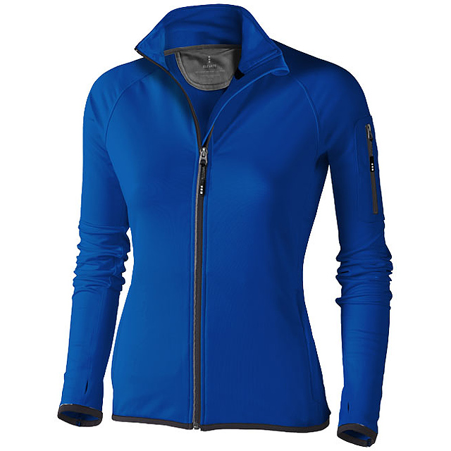 Mani women's performance full zip fleece jacket - blue