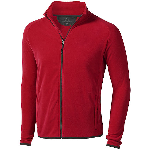 Brossard men's full zip fleece jacket - red