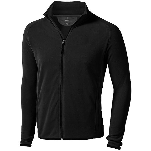 Brossard men's full zip fleece jacket - black