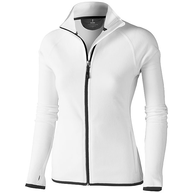 Brossard women's full zip fleece jacket - white