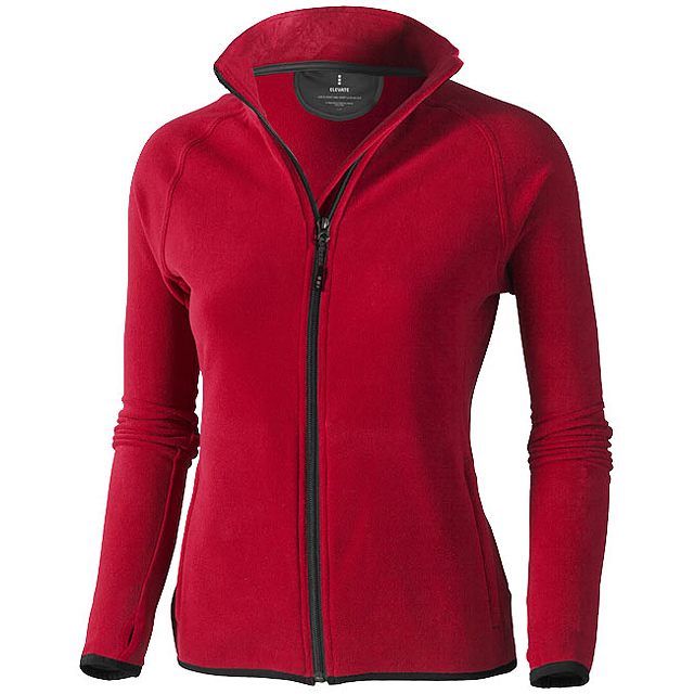 Brossard women's full zip fleece jacket - red