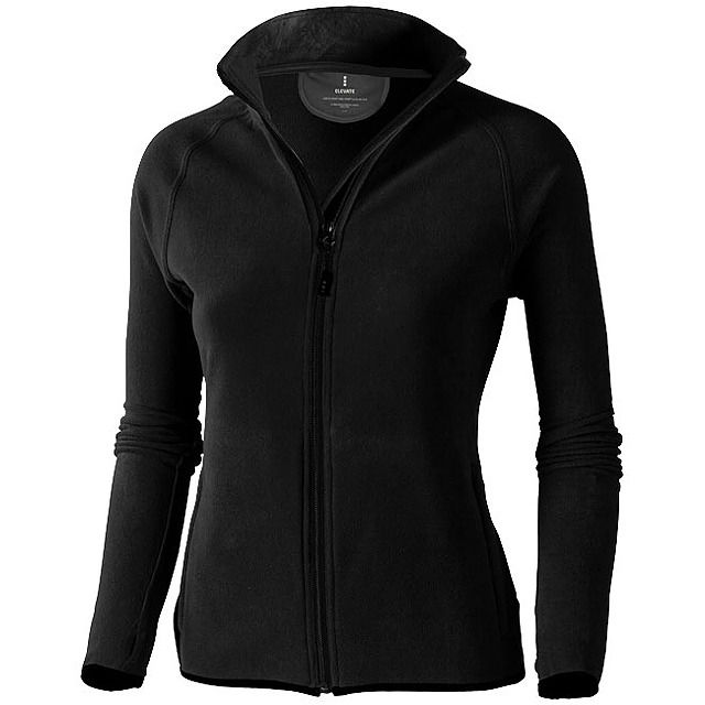 Brossard women's full zip fleece jacket - black