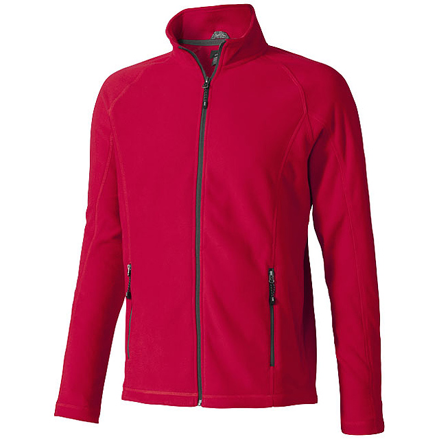 Rixford men's full zip fleece jacket - red