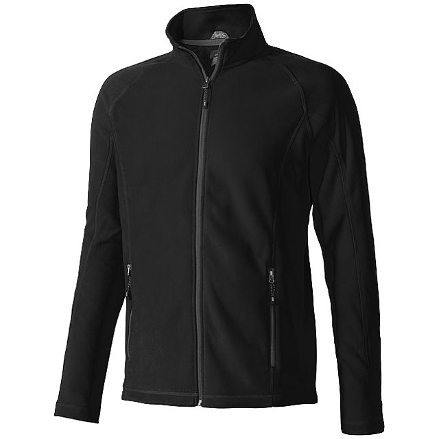 Rixford men's full zip fleece jacket - black