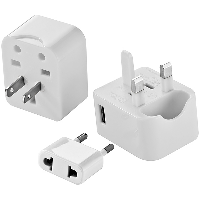 Travel adapter - white