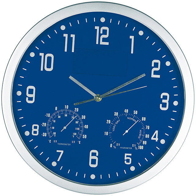 Štýlové nástenné hodiny - modrá