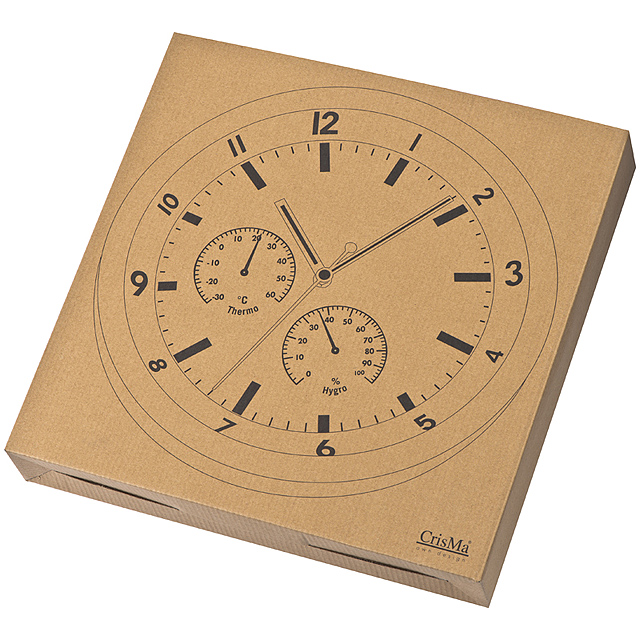 Metal wall clock - black