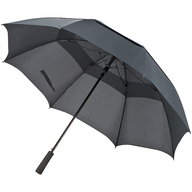 Golf dáždnik s ventiláciou - čierna