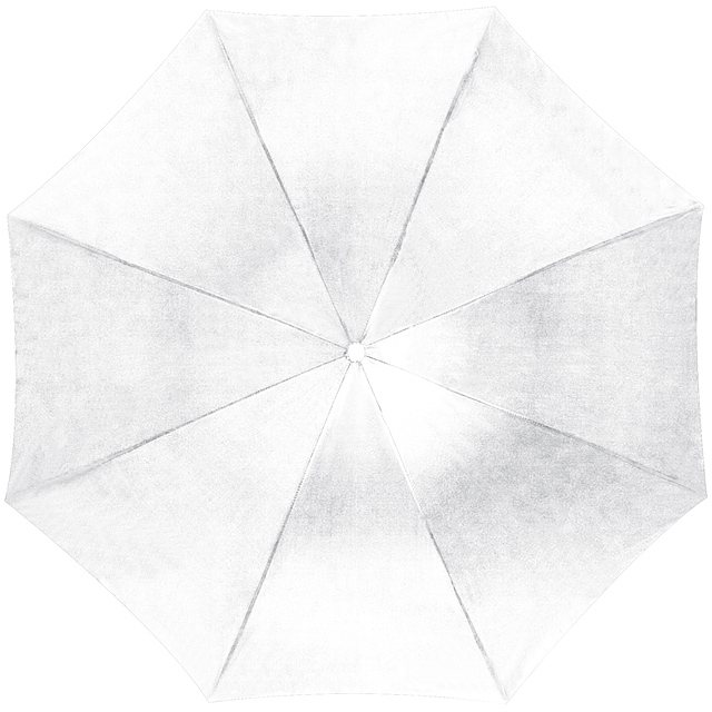 Dáždnik s dreveným držadlom - biela