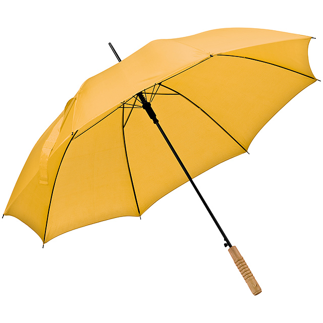 Automatic walking-stick umbrella - yellow