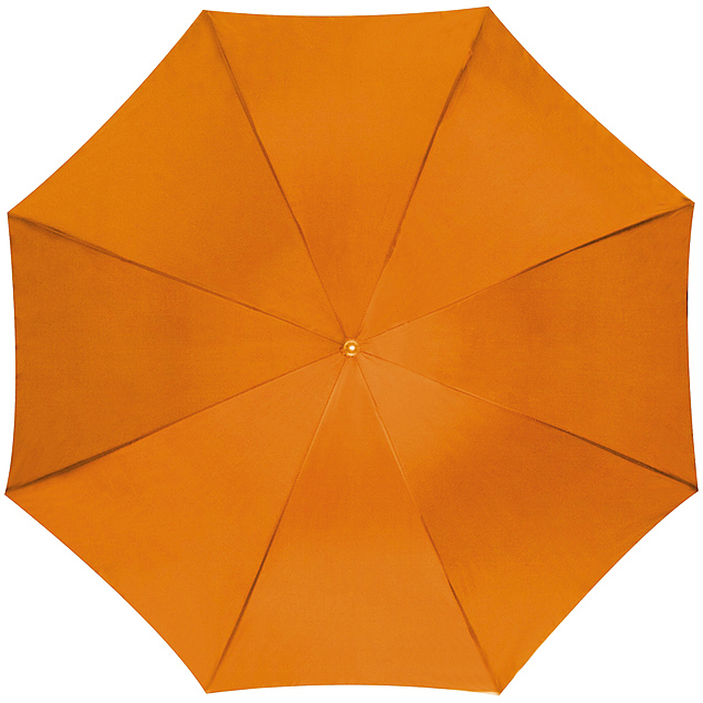 Dáždnik s dreveným držadlom - oranžová