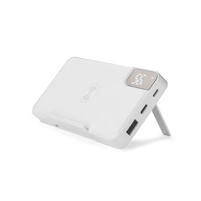 Power banka STAND 10 000 mAh - biela