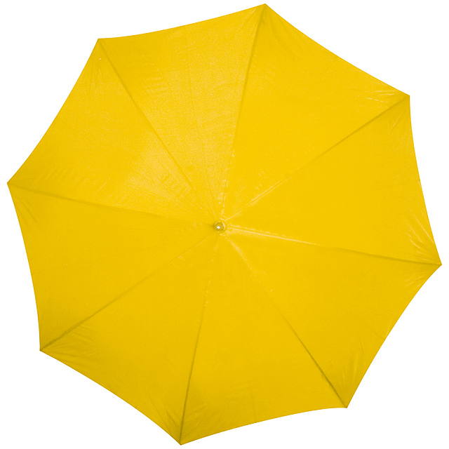 Dáždnik s dreveným držadlom - žltá