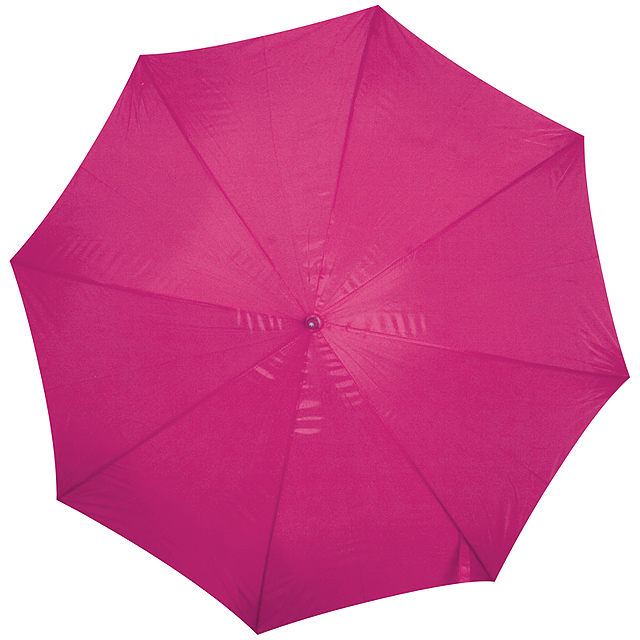 Dáždnik s dreveným držadlom - ružová