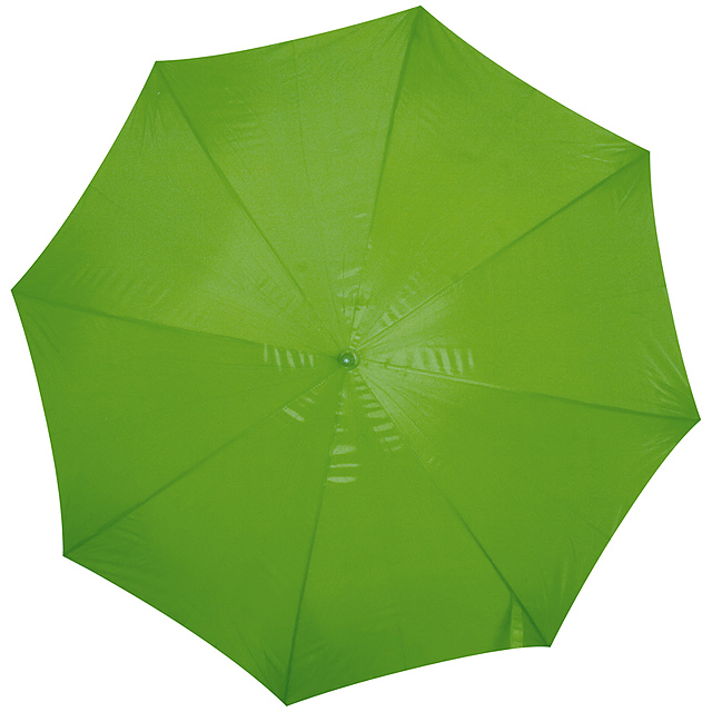 Deštník s dřevěným držadlem - citrónová - limetková