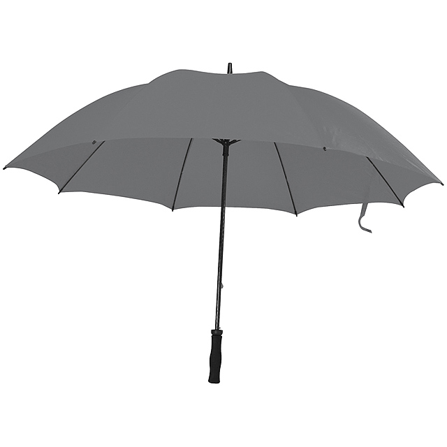 Extravagantní deštník GENTLEMAN s nadměrnou velikostí pro dvě osoby v různých barvách. Jako potisk doporučujeme sítotisk.  - šedá - foto