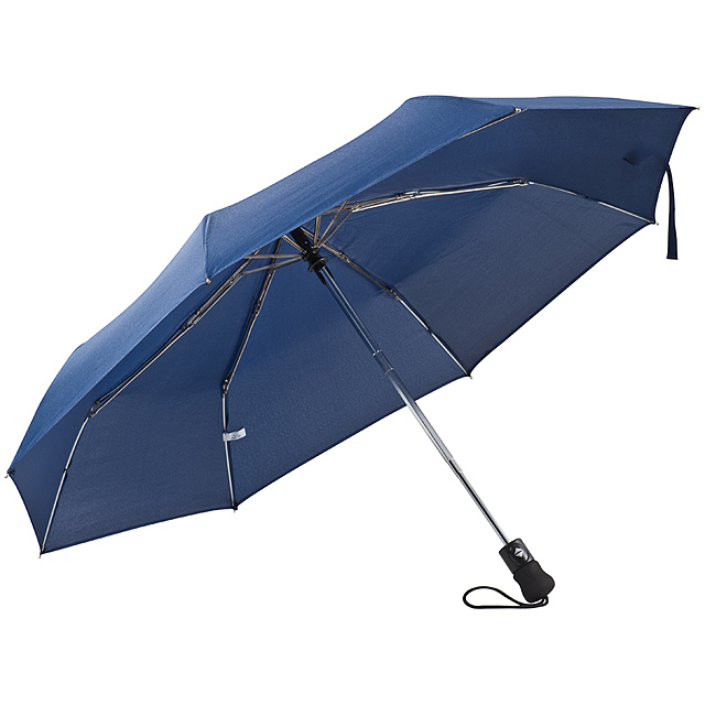 Umbrella, with pushbutton - blue