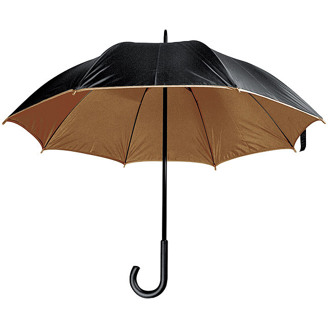 Dáždnik s plastovou rúčkou - hnedá