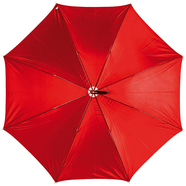 Dáždnik s plastovou rúčkou - červená