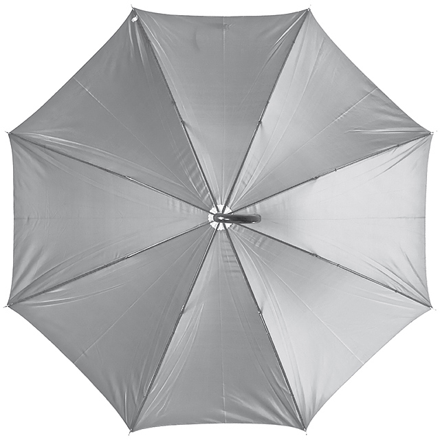 Deštník s plastovou rukojetí - šedá
